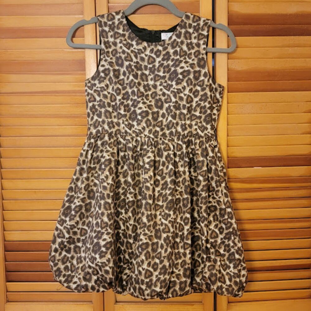 The Children's Place Girls Size 12 Leopard Cheetah Print Dress